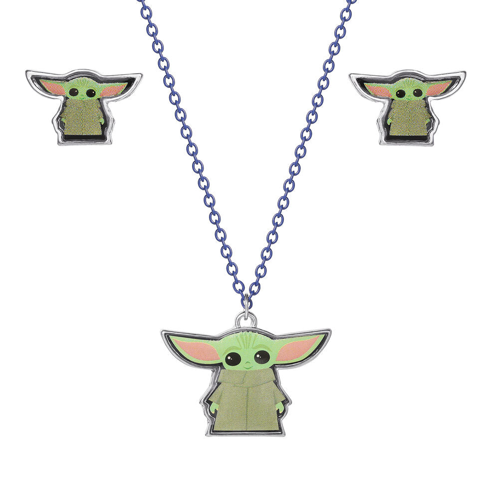 Imagen 1 - Set Colgante + Pendientes Baby Yoda Star Wars