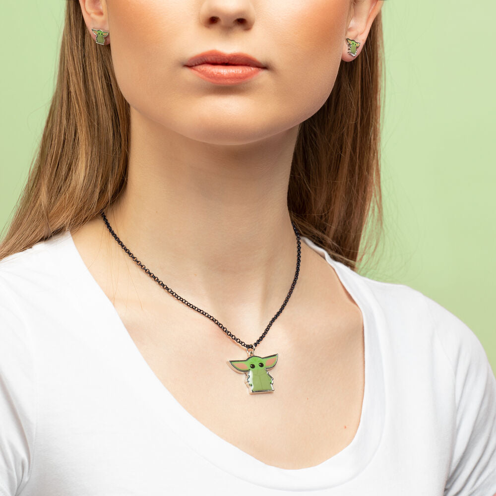 Imagen 4 - Set Colgante + Pendientes Baby Yoda Star Wars