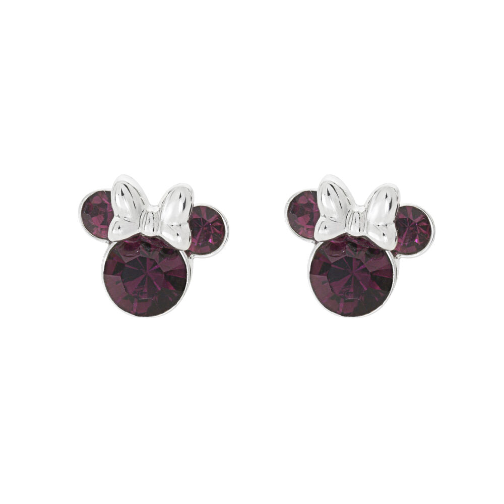 Imagen 2 - Pendientes Febrero Minnie Disney Plata