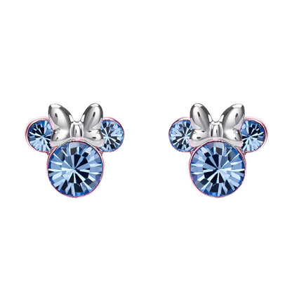 Imagen 1 - Pendientes Diciembre Minnie Disney Plata