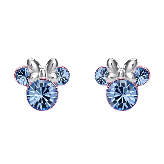 Imagen 1 - Pendientes Diciembre Minnie Disney Plata