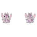 Imagen 1 - Pendientes Angel Stitch Disney Plata