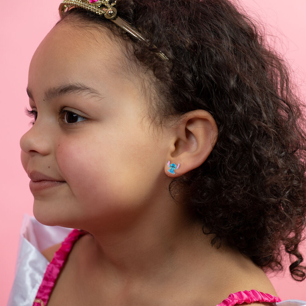 Imagen 3 - Set 3 Pares De Pendientes Stitch Disney Plata