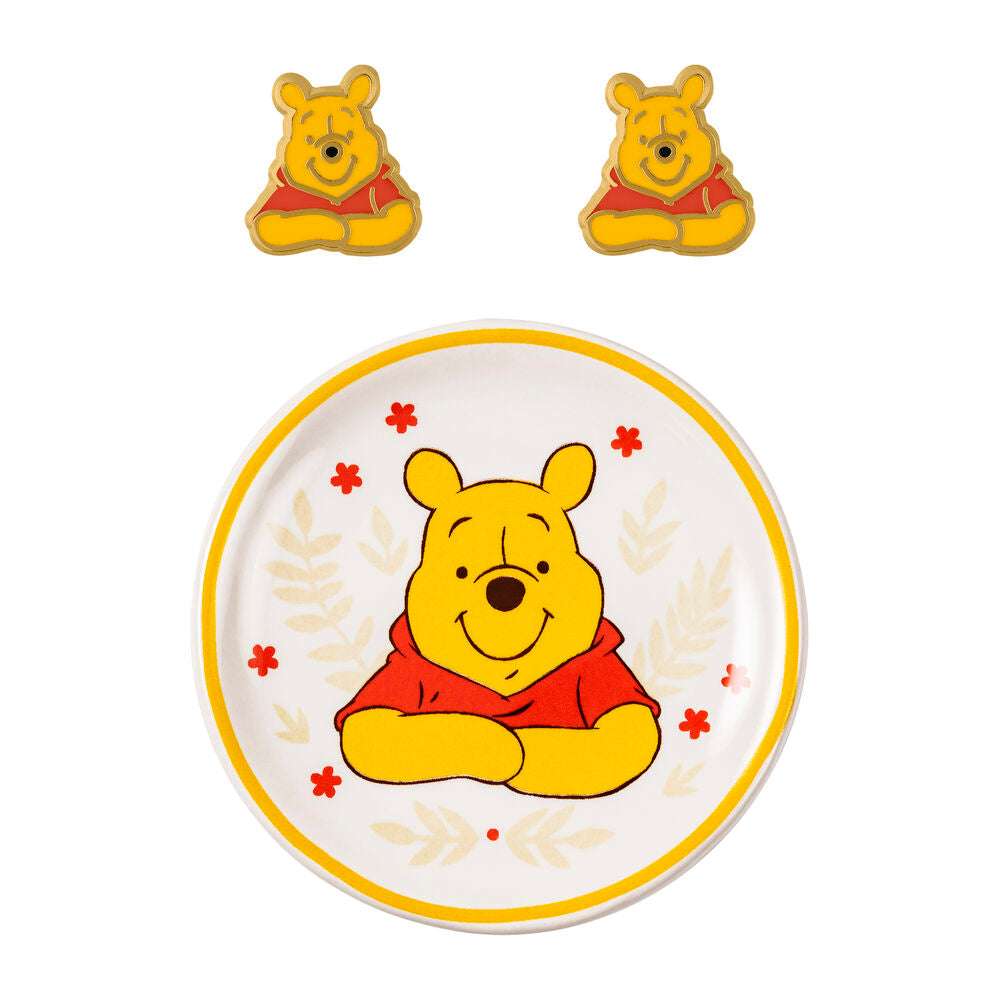 Imagen 1 - Pendientes + Plato Bisuteria Winnie The Pooh Disney