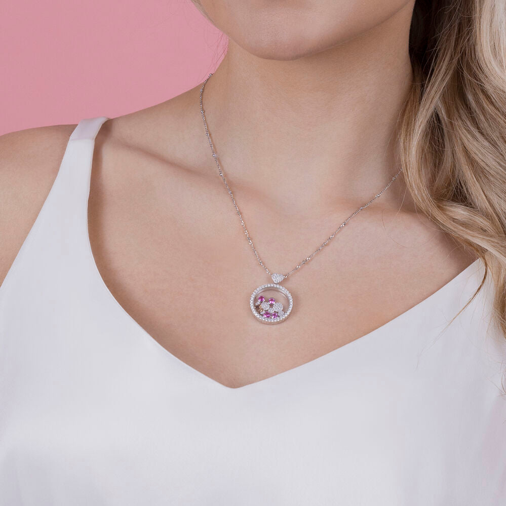 Imagen 4 - Colgante Mickey &#38; Minnie Disney Plata