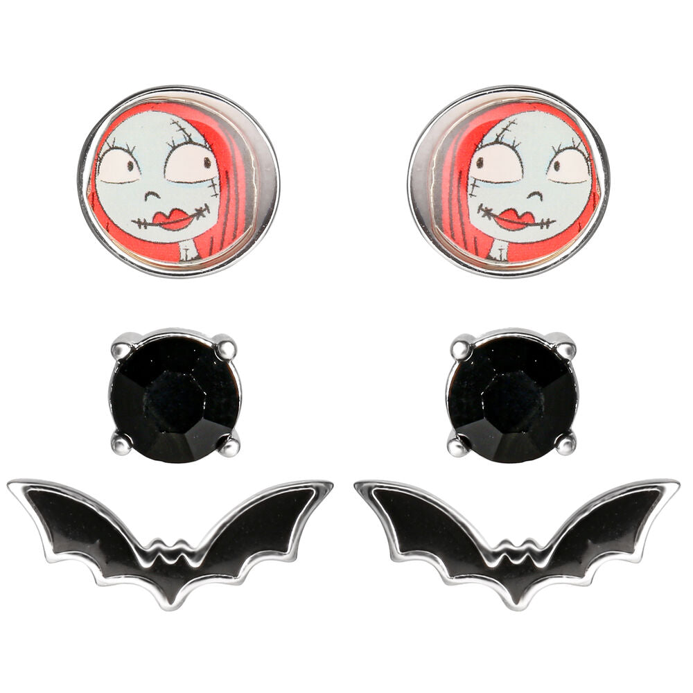 Imagen 1 - Set 3 Pares De Pendientes Pesadilla Antes De Navidad Disney