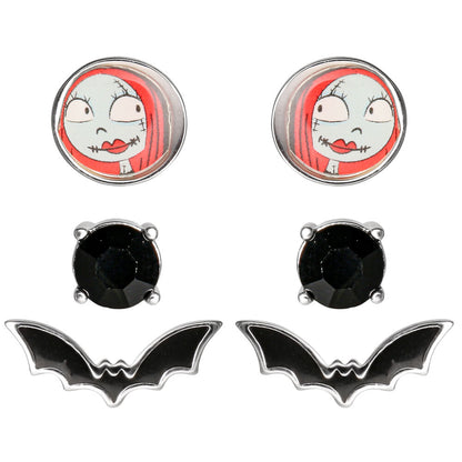 Imagen 1 - Set 3 Pares De Pendientes Pesadilla Antes De Navidad Disney