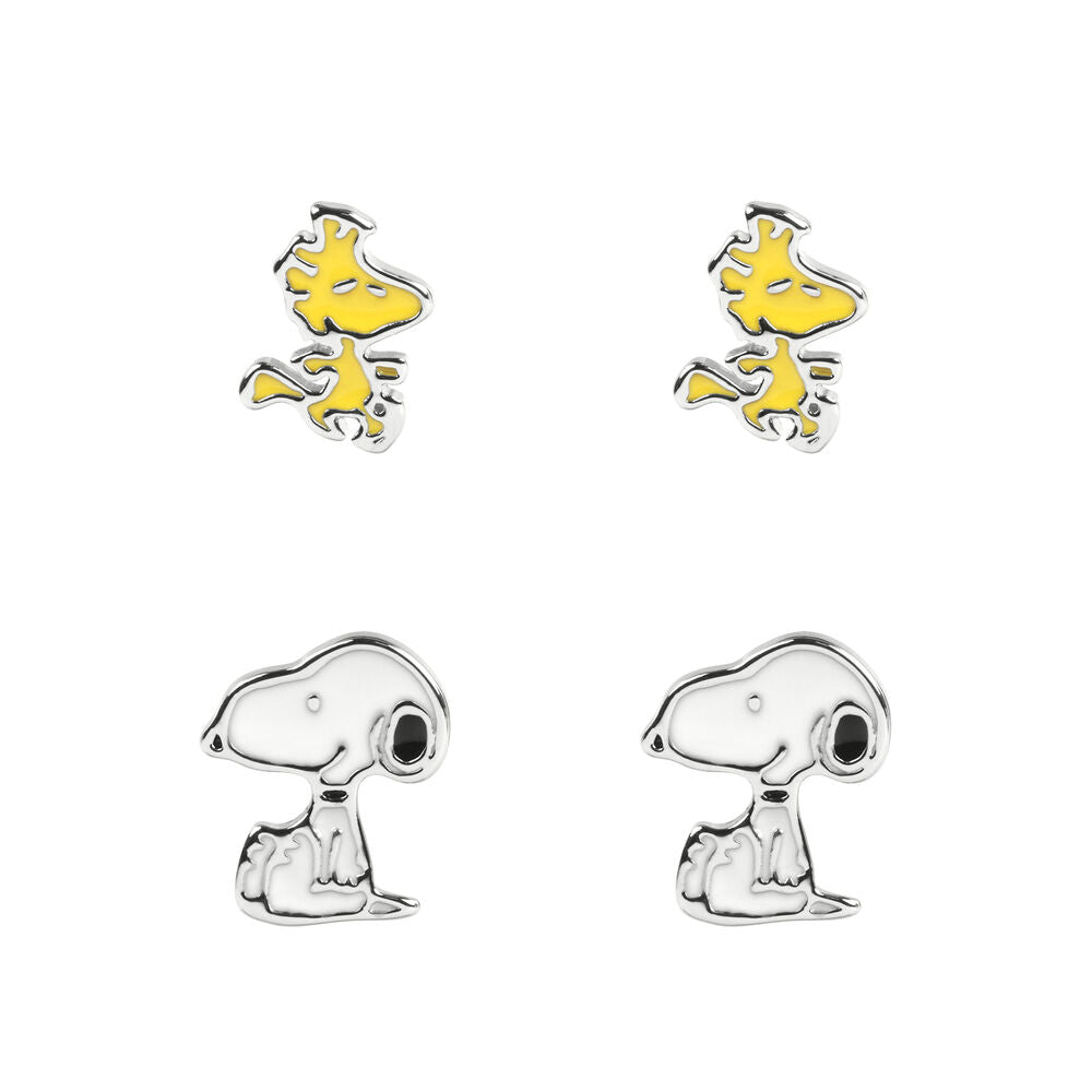 Imagen 1 - Set 2 Pares De Pendientes Snoopy