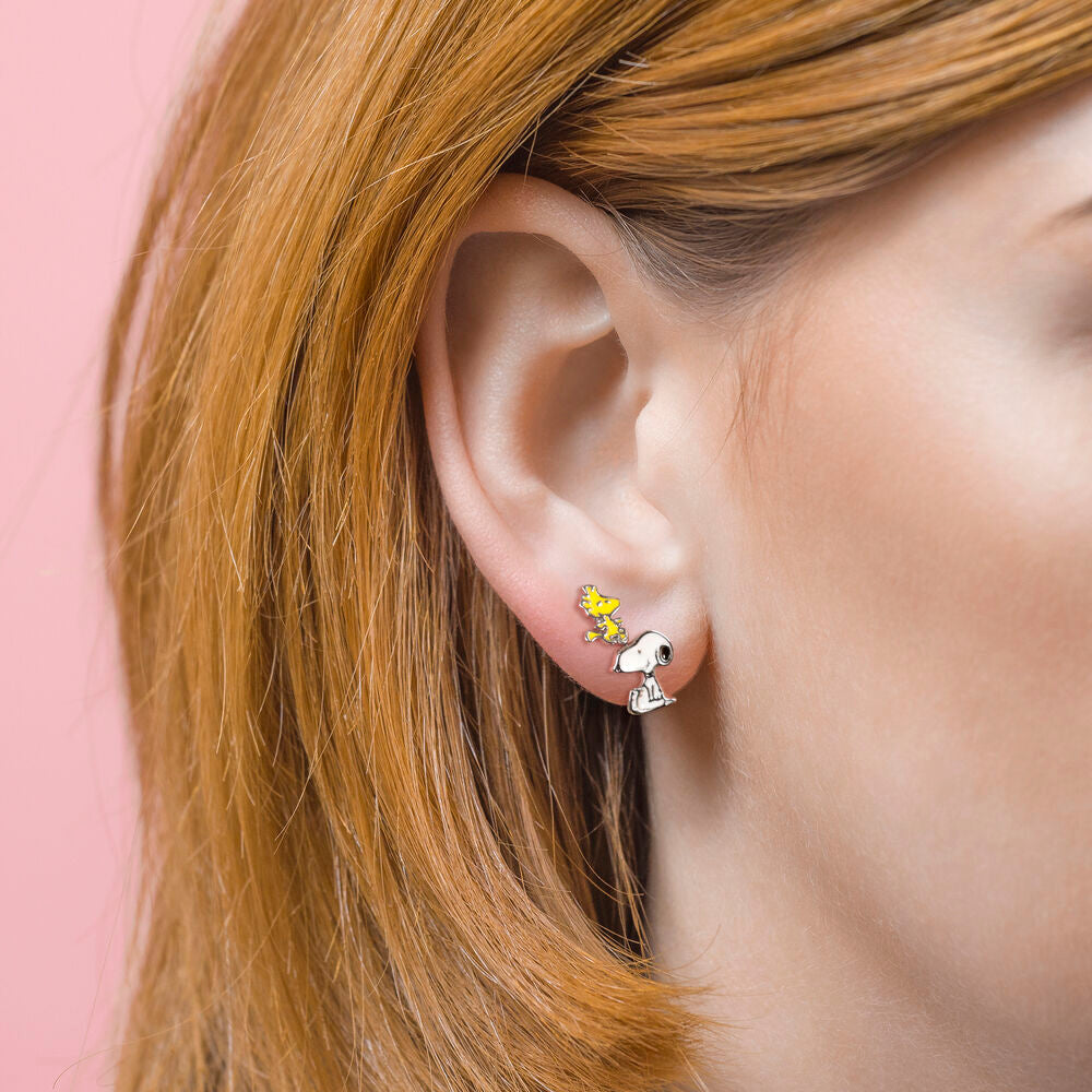 Imagen 3 - Set 2 Pares De Pendientes Snoopy