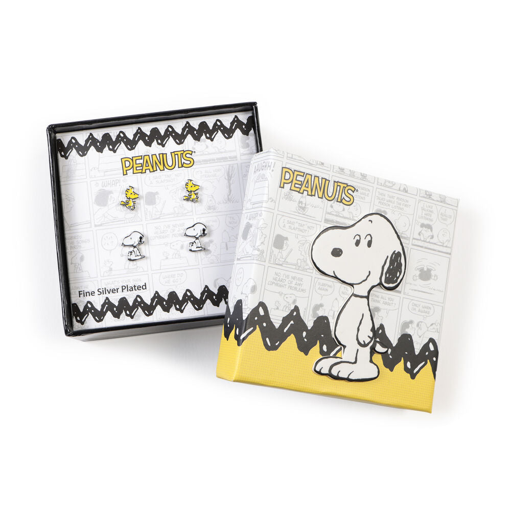 Imagen 2 - Set 2 Pares De Pendientes Snoopy
