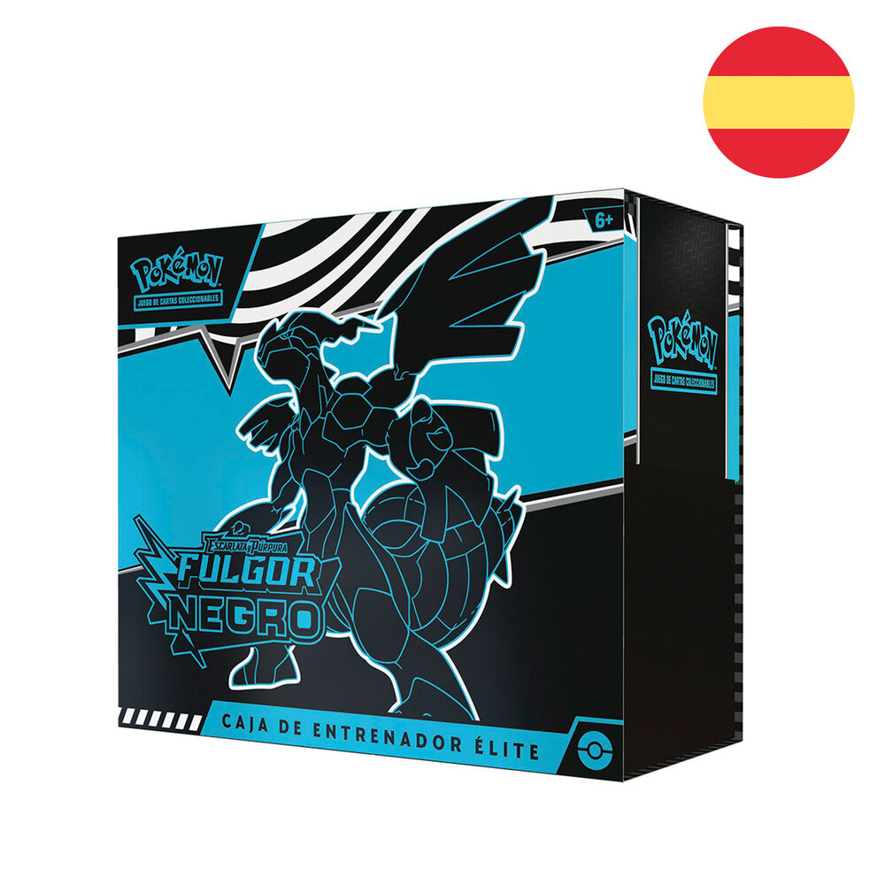 Imagen 1 - Estuche Entrenador Juego Cartas Coleccionables Fulgor Negro Pokemon Español