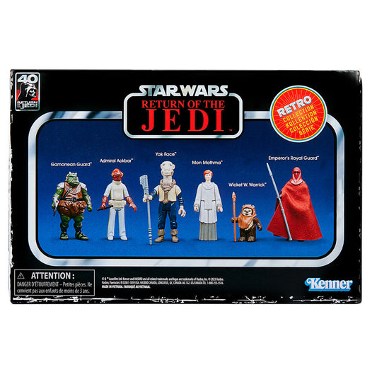 Imagen 1 - Set 6 Figuras Coleccion Retro Star Wars El Retorno Del Jedi 9,5Cm Surtido