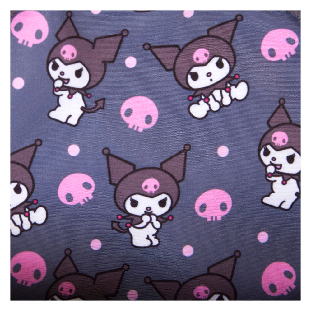 Imagen 9 - Bolso Mochila Kuromi Hello Kitty Loungefly 21Cm