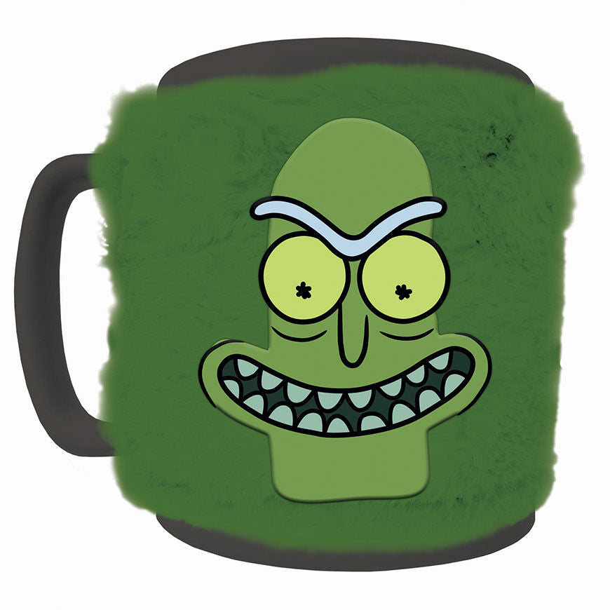 Imagen 1 - Taza Funda De Peluche Pickle Rick And Morty 440Ml