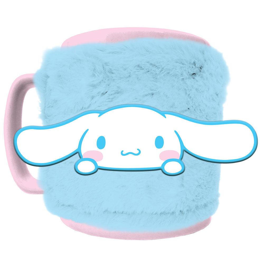 Imagen 1 - Taza Funda De Peluche Cinnamoroll Hello Kitty 440Ml
