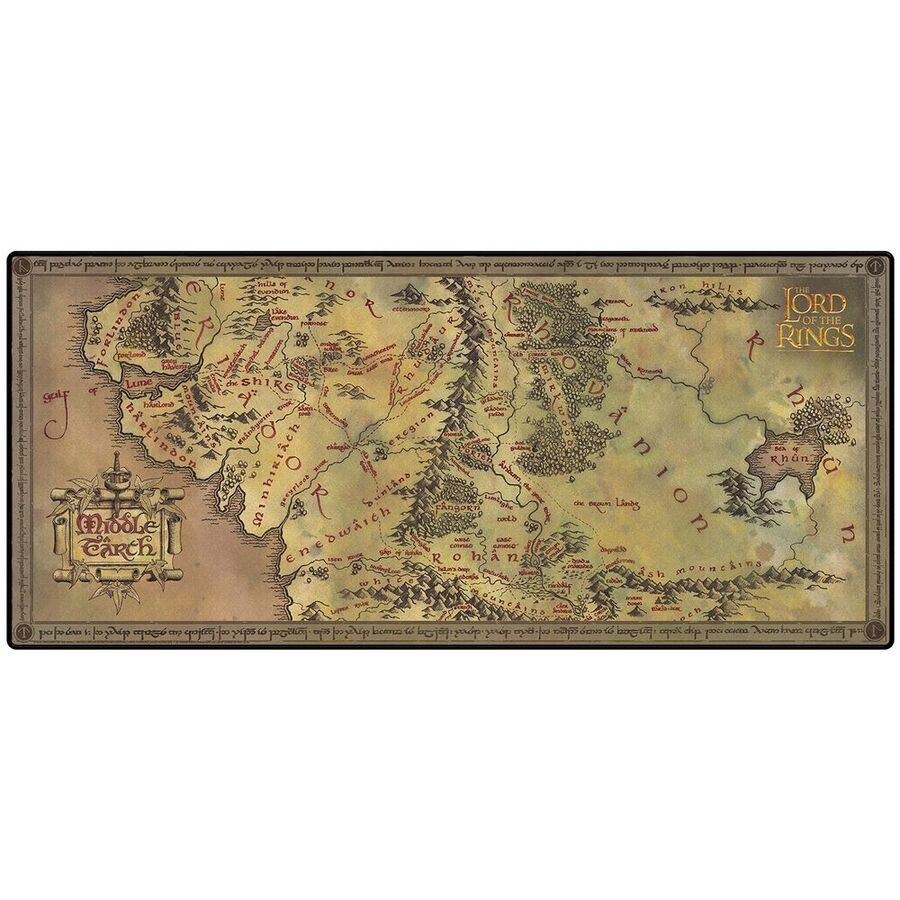 Imagen 1 - Alfombrilla Gaming Mapa El Señor De Los Anillos
