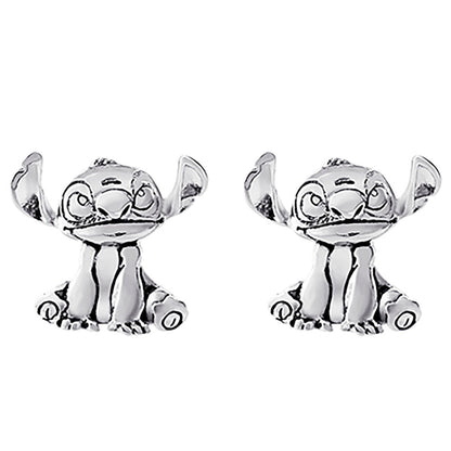 Imagen 1 - Pendientes Stitch Disney Plata