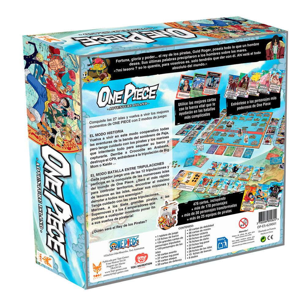 Imagen 2 - Juego De Mesa Isla De Aventuras One Piece Español