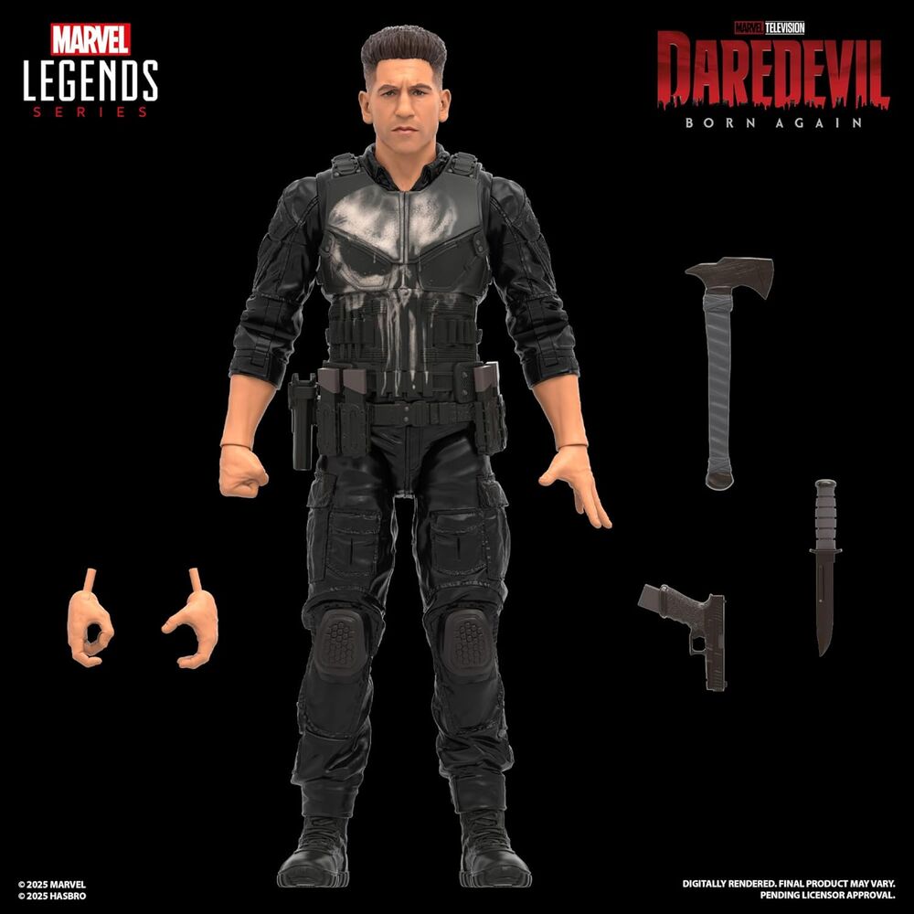 Imagen 4 - Figura Punisher Born Again Daredevil Marvel Legends 15Cm