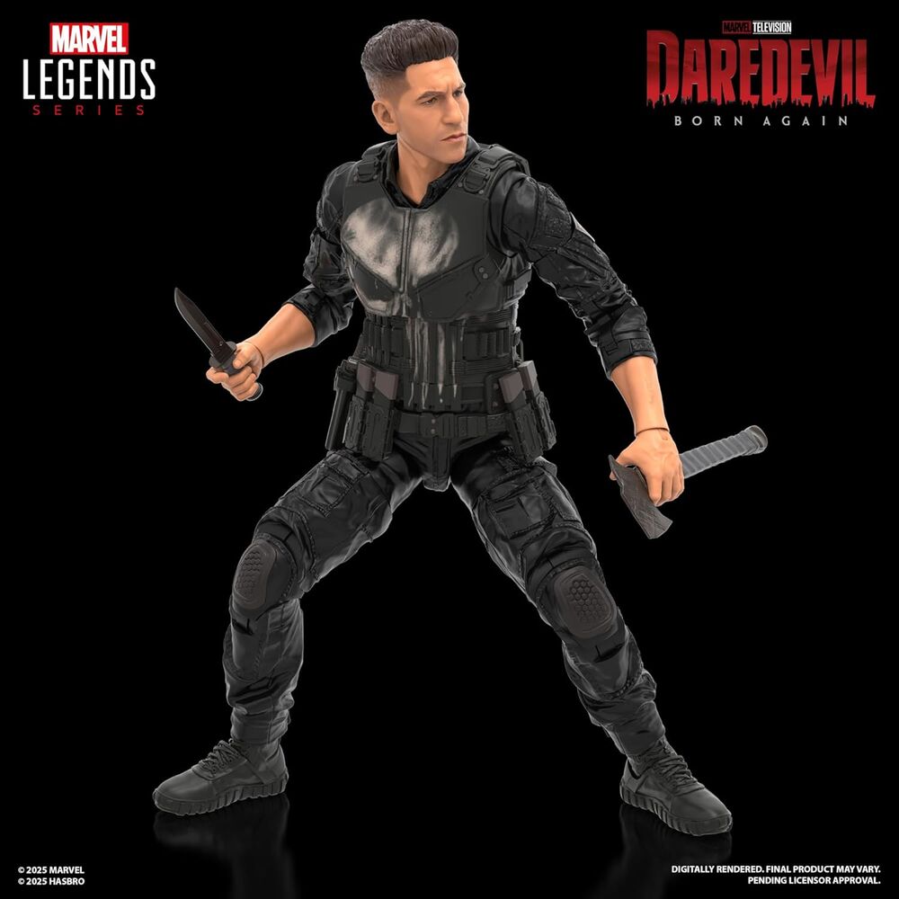 Imagen 3 - Figura Punisher Born Again Daredevil Marvel Legends 15Cm