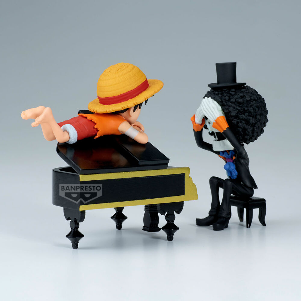 Imagen 4 - Figura Luffy & Brook Word Collectable Stories One Piece 8Cm