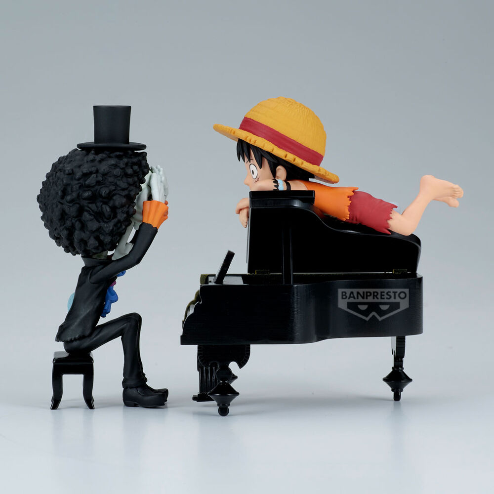 Imagen 5 - Figura Luffy & Brook Word Collectable Stories One Piece 8Cm