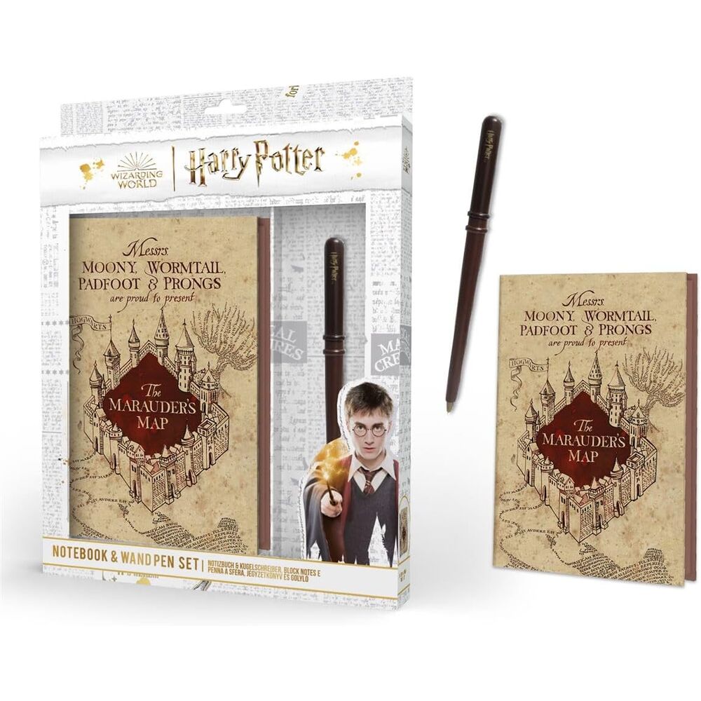 Imagen 2 - Set Cuaderno + Boligrafo Varita Harry Potter