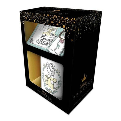 Imagen 2 - Set Taza + Llavero + Posavasos La Bella Y La Bestia Disney
