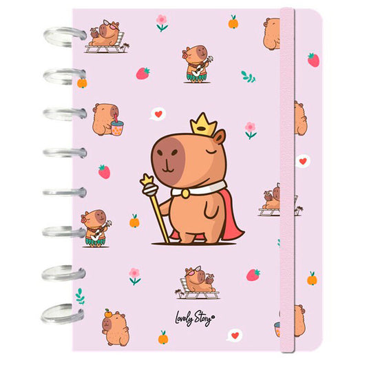 Imagen 1 - Cuaderno A5 Majesty Capibara