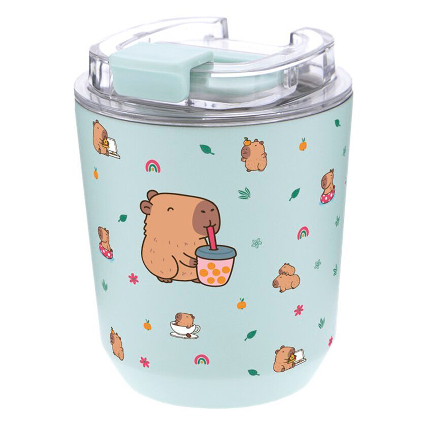 Imagen 1 - Vaso Termico Cafe Bubble Tea Capibara 280Ml
