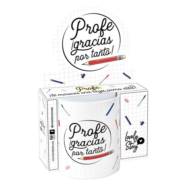 Imagen 1 - Taza - Profe Gracias Por Tanto 330Ml