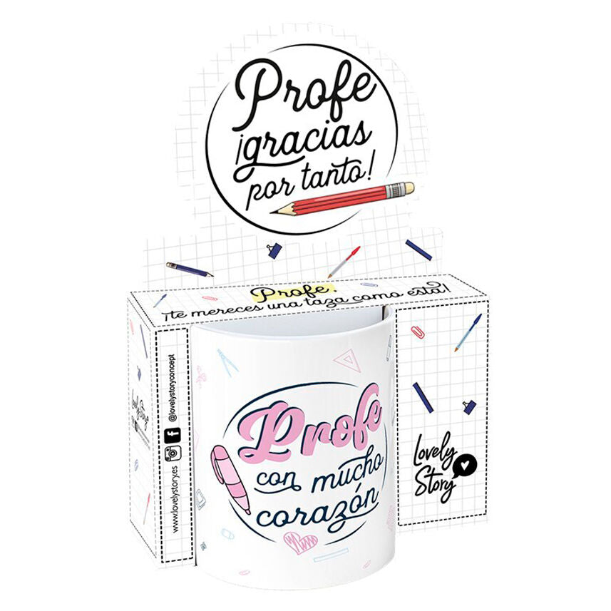 Imagen 1 - Taza - Profe Con Mucho Corazon 330Ml