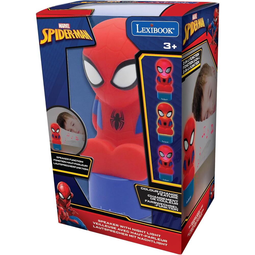 Imagen 2 - Altavoz Luz Nocturna Spiderman Marvel