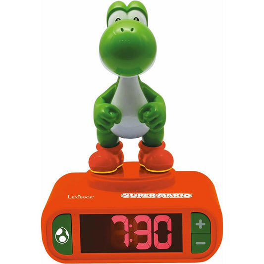 Imagen 1 - Despertador Digital Luz Nocturna Yoshi Super Mario Bros