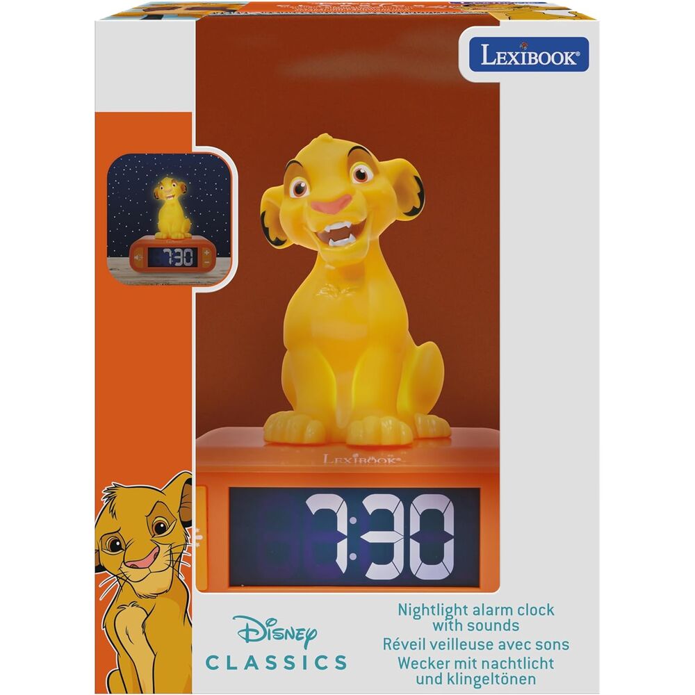 Imagen 2 - Despertador Digital Luz Nocturna Simba El Rey Leon Disney