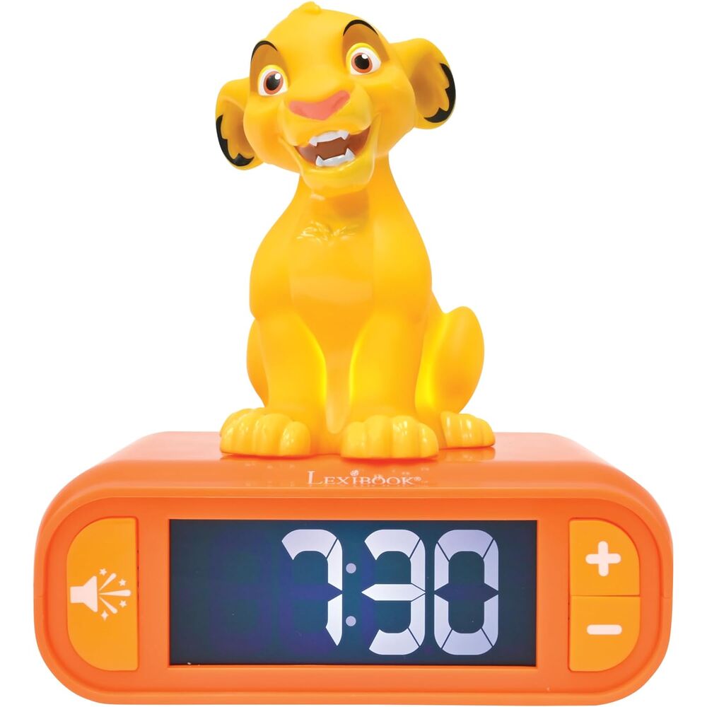 Imagen 1 - Despertador Digital Luz Nocturna Simba El Rey Leon Disney
