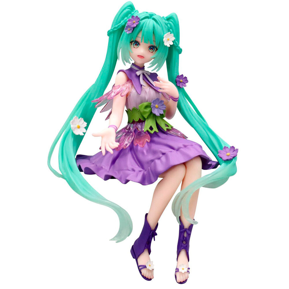 Imagen 2 - Figura Noodle Stopper Hatsune Miku Flower Fairy Cosmos Purple Hatsune Miku 14Cm