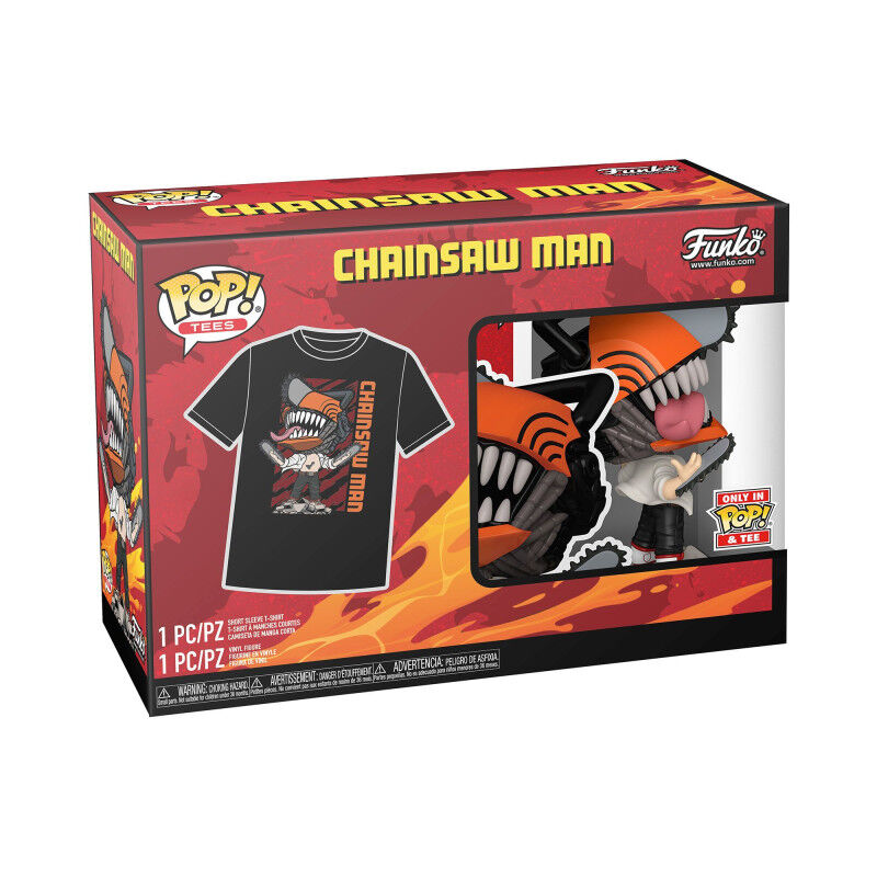 Imagen 2 - Set Figura Pop & Tee Leaping Chainsaw Man