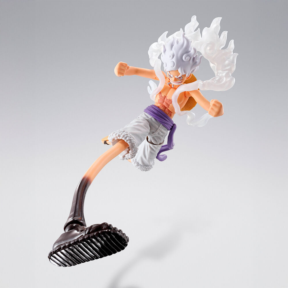 Imagen 1 - Figura S.h. Figuarts Monkey D Luffy Gear 5 Future Island Egghead One Piece 15,5Cm