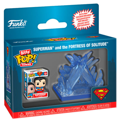 Imagen 2 - Figura Bitty Pop Town Dc Comics Superman Fortaleza De La Soledad