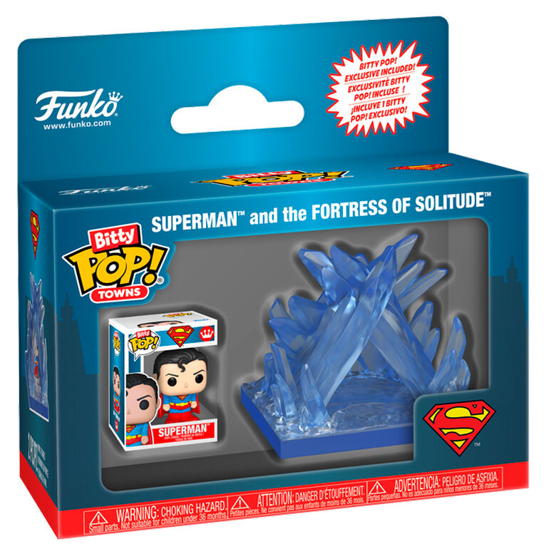 Imagen 2 - Figura Bitty Pop Town Dc Comics Superman Fortaleza De La Soledad