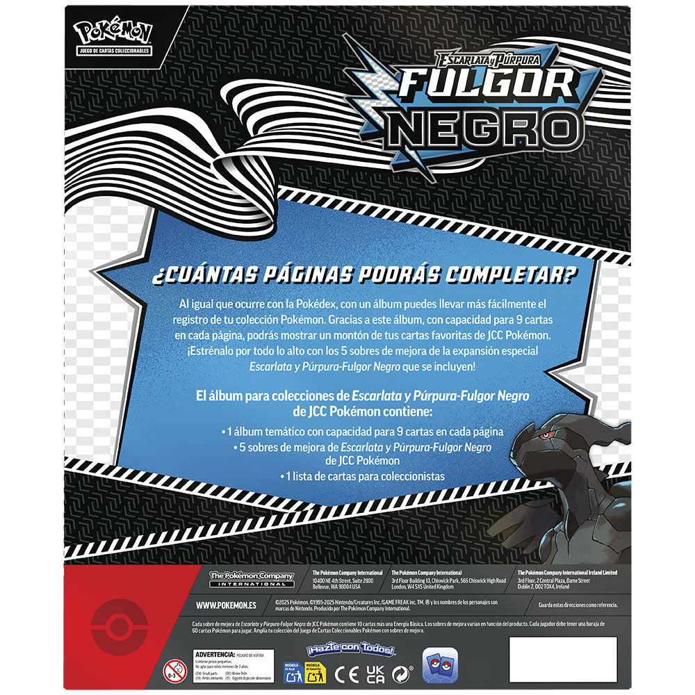 Imagen 3 - Album Colecciones Juego Cartas Fulgor Negro Pokemon Español