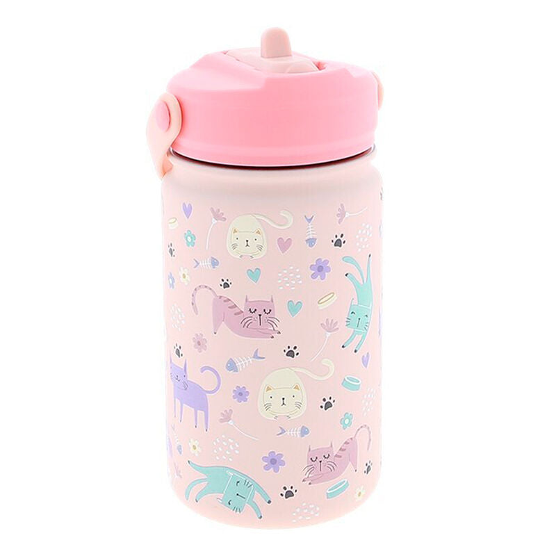 Imagen 1 - Cantimplora Termica Gatos Rosas 330Ml