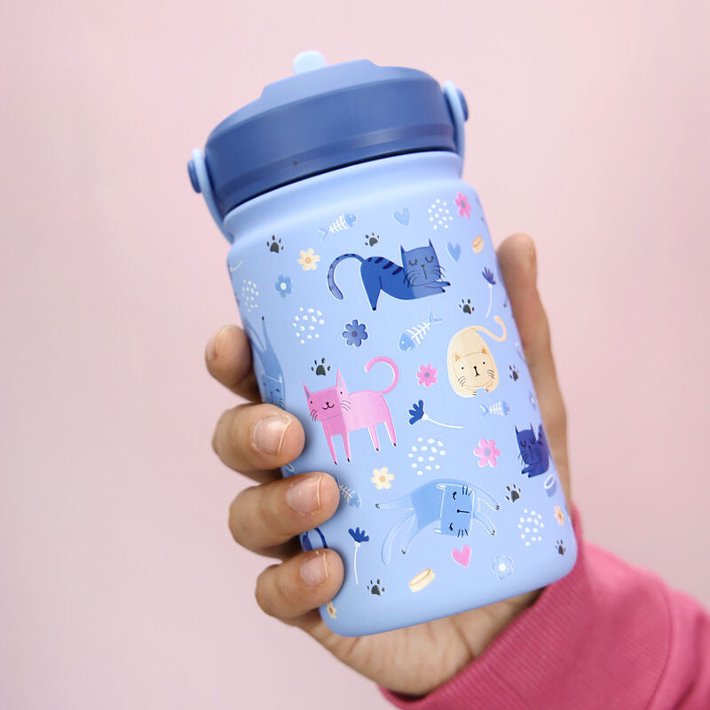Imagen 3 - Cantimplora Termica Gatos Del Cielo 330Ml