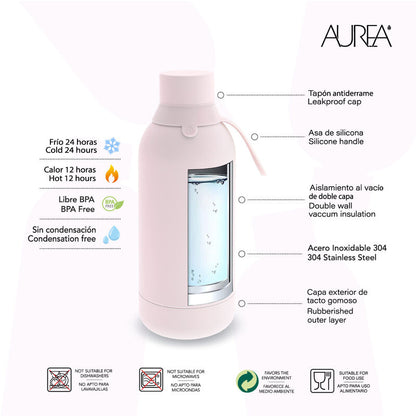 Imagen 4 - Botella Termica Gatos Rosas 500Ml