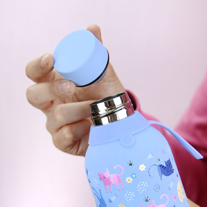 Imagen 3 - Botella Termica Gatos Del Cielo 500Ml