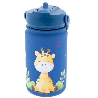 Imagen 1 - Cantimplora Termica Jirafa Azul 330Ml