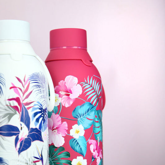 Imagen 1 - Botella Termica Magenta Floral Exotico 500Ml