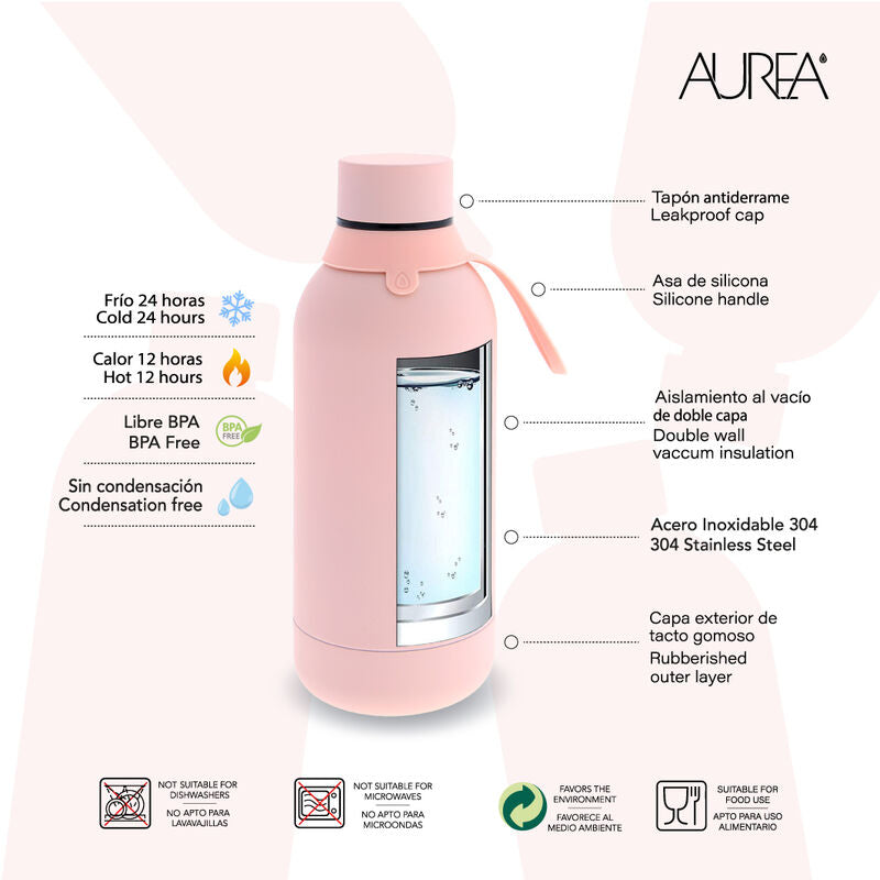 Imagen 2 - Botella Termica Wake Up And Makeup 500Ml