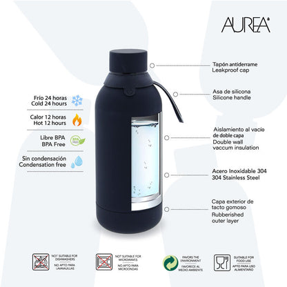 Imagen 2 - Botella Termica Black Football 500Ml